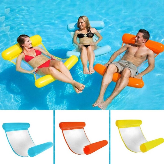 Foldable Floating Water Hammock Float Lounger Chair