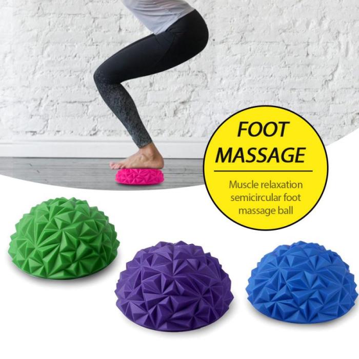 Yoga Ball Anti-Slip Foot Massage Ball Half Ball Massage Mat