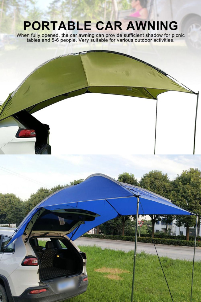 Car Awning Family Camping Tent Anti-UV Waterproof Traveling Tent