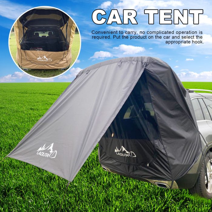 Car Trunk Tent Sunshade Rainproof Outdoor Tent