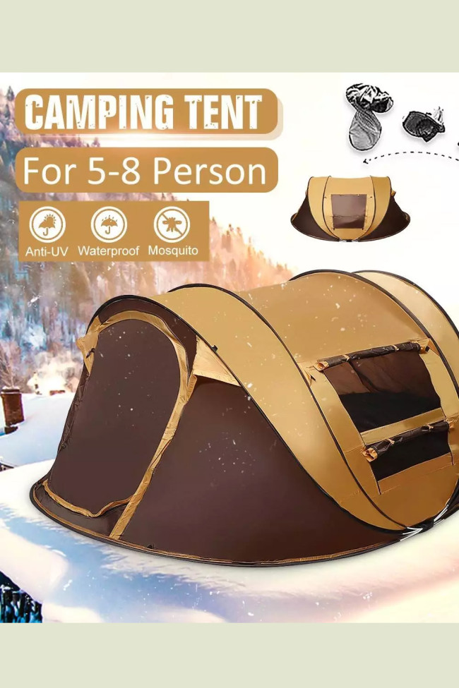 Waterproof Windproof Camping Tent Family Auto Pop-up Tent