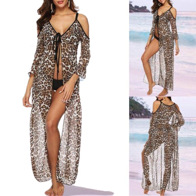 Crochet Knit Dress 2021 Beach Dress Sundress Block Cover up Dress Tunic Long Pareos Bikinis Cover ups Swim Robe Plage Beachwear