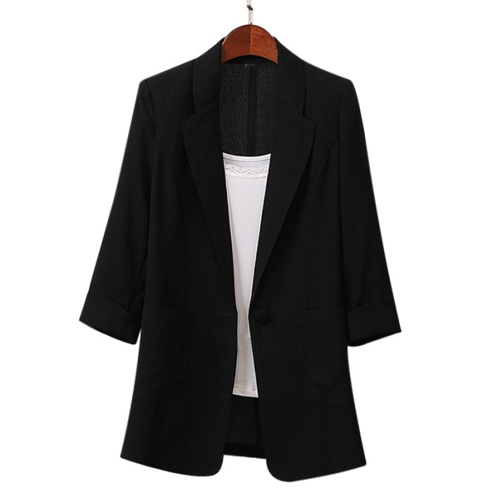 Hot Sale Cotton and Linen Long and Large Size Suit Jacket Loose Casual Fashion Suit Women'S Clothing NOV99