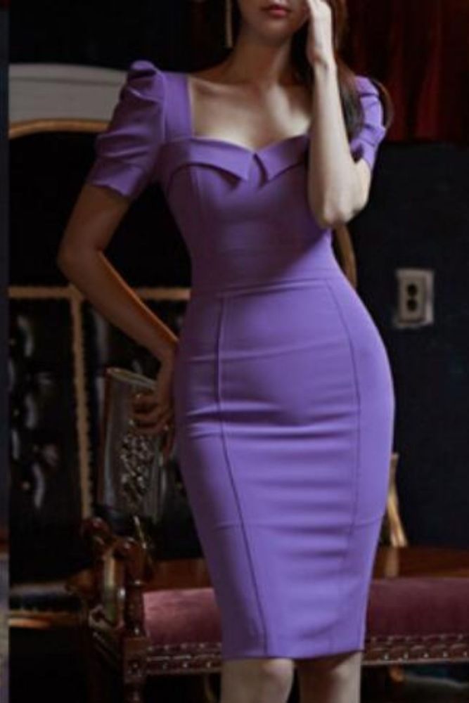 New Arrival Fashion High Quality Backless Pencil Dress Women Elegant Summer OL Temperament Sexy Work Style Solid Bodycon Dress