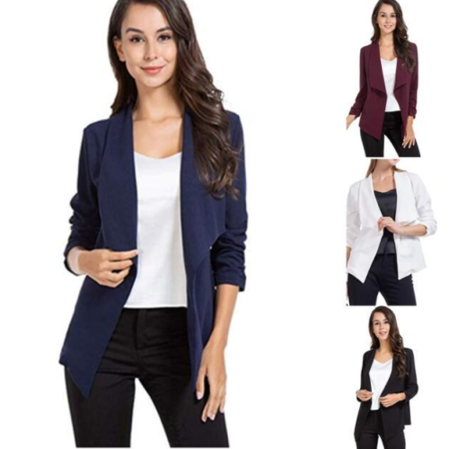 Plus Size Fashion Hot New women blazers and jackets long-sleeve slim blazer short
