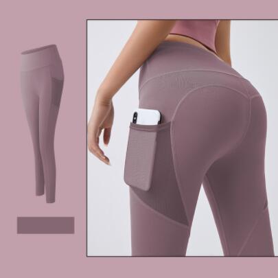 Simpold Sportwear Tights With Pocket Yoga Pants Athletic Leggings Flexible Women Fitness Elastic High Waist Gym Clothe