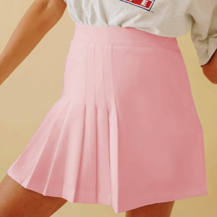 Women's Solid Color Pleated Skirts A Line High Waited Asymmetrical Preppy Kawaii Casual Mini Skirt