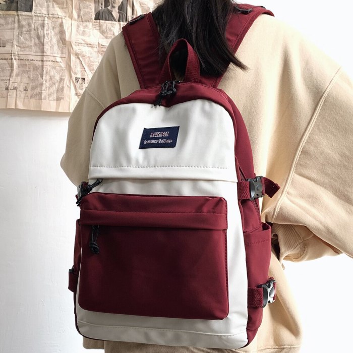 Women New Trendy Cute Backpack Harajuku Nylon Female School Bag Ladies Kawaii Travel Backpack Girl Fashion Student Book Bag