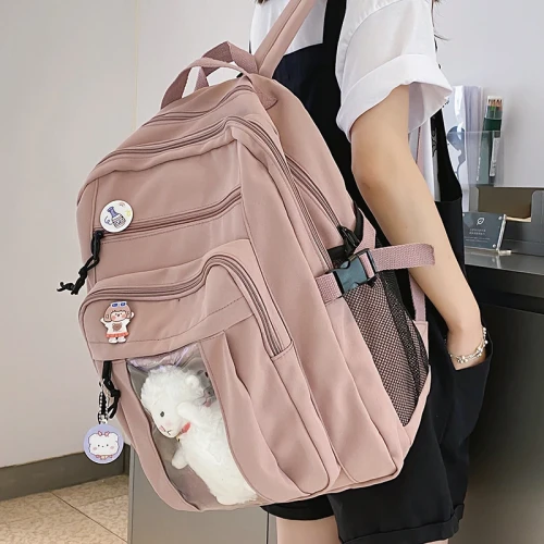 2021 New Summer Nylon Women Rucksack Female Travel Double Shoulder Backpack Student School Bag for Teenager Girls Mochila