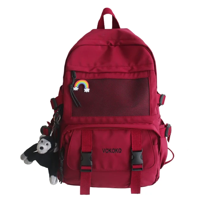 Fashion Waterproof Nylon Women Backpack For Girls Travel High Capacity Student BookBag Men Black Laptop Bag