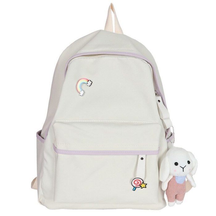 Girls School Backpack Cute Girls Casual Fashion Backpack Korean Style Small Fresh Cute Soft Girl School Bag