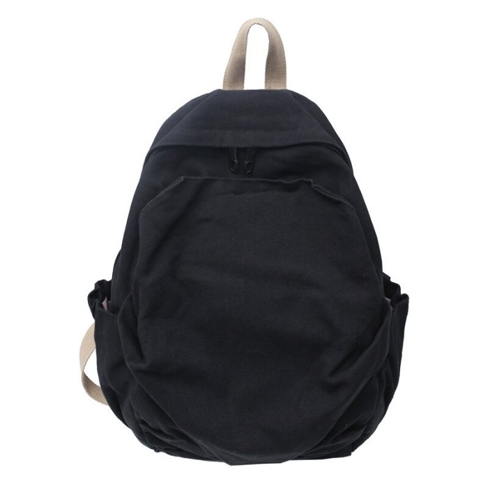 New Canvas Backpack Solid Color Casual Women's Backpack High Quality Travel Female Backpack Schoolbags For Teenager Girls