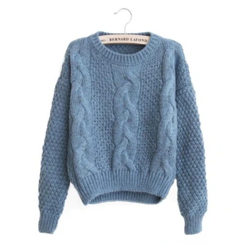 Women Sweaters Warm Pullover and Jumpers Crewneck Mohair Pullover Twist Pull Jumpers Autumn 2021 Knitted Sweaters Christmas