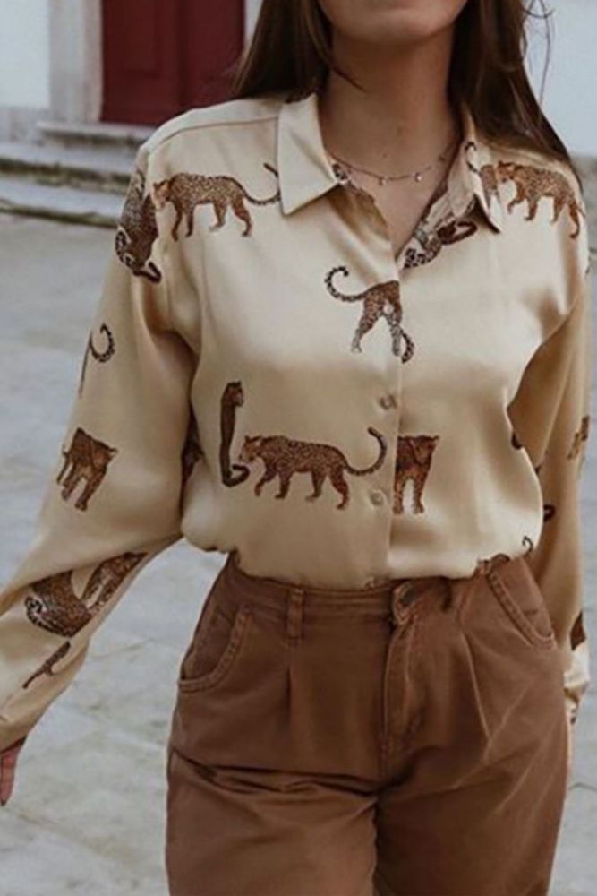 Animal Pattern Bohemian Shirt