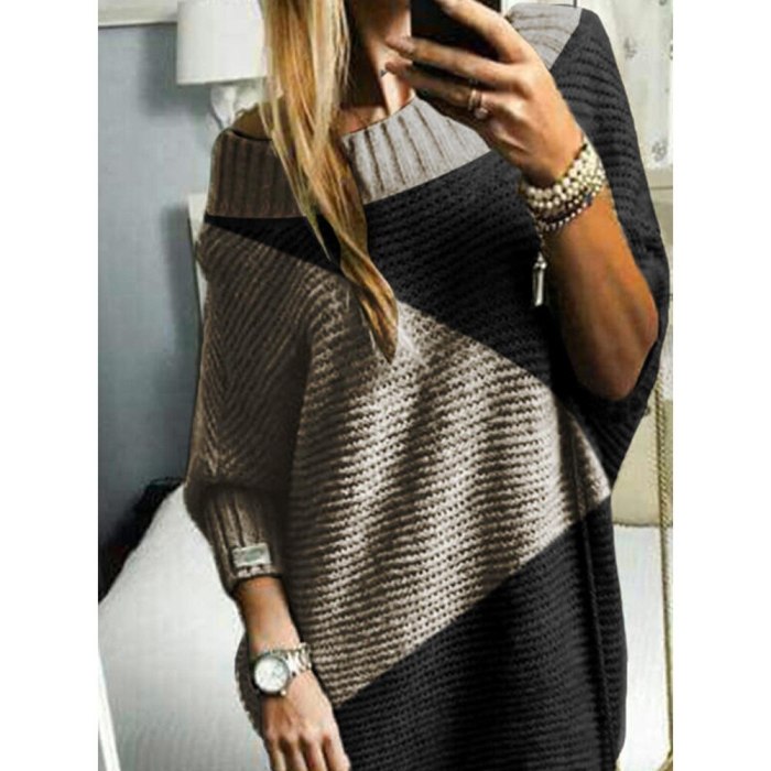 Knitted Dresses Women Clothes for 2021 Newest Autumn and Winter Irregular Sweater Top Bag Hip Women Warm Knit Dresses