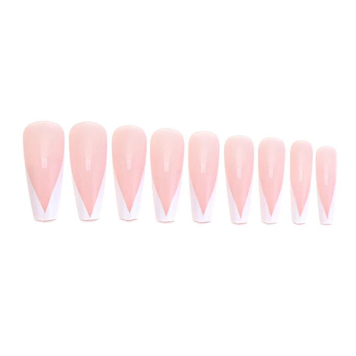 Fake nails with designs coffin artificial nails tips overhead with glue press on nail false nails set nail art tools Accessories