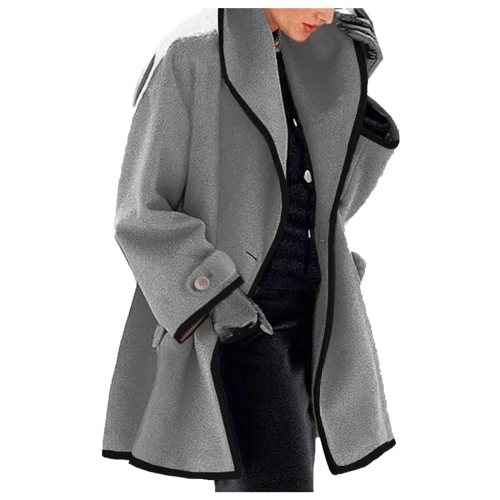Women's Down Jacket 2021 Winter Womens Winter Wool Coat Trench Jacket Ladies Warm Slim Long Overcoat Outwear