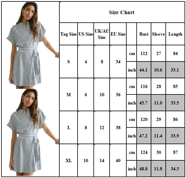 Womens Short Sleeve Lace Up Shirt-Dress Ladies Loose Casual Summer Dresses Office Lady Vestidos Elegant Stand Collar