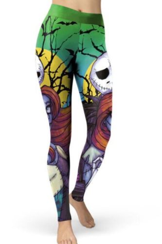 2021 New Digital Print Pants Female Halloween Zombie Series Bodybuilding Pants
