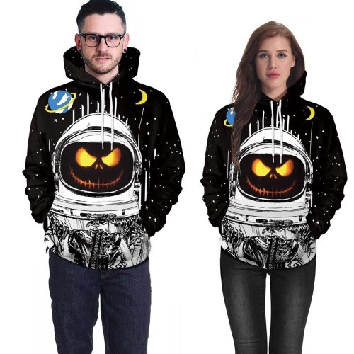 2021 Newest Halloween Night Horror  Lantern Sweatshirt Coat Party Unisex Costume 3D Printing Hoodies Ghost Pullover Tops