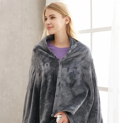 Electric Heated Shawl Blanket Battery Operated USB Cordless Wrap for Women