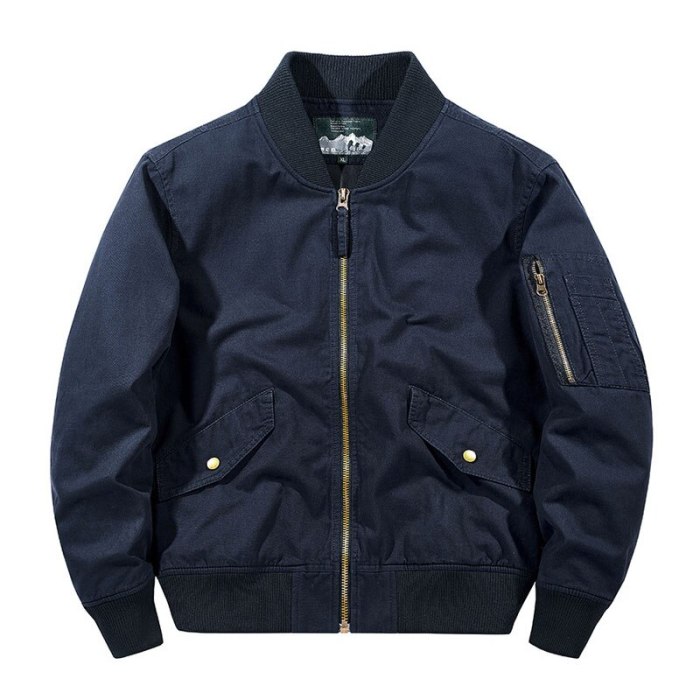 Men's Bomber Jacket Outwear Multi-pocket Zipper Streetwear Baseball Jackets