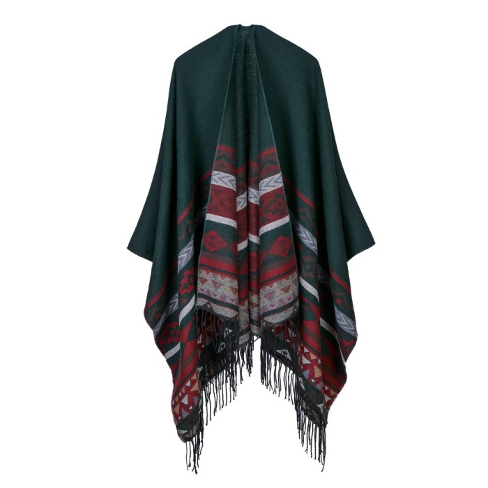 Women winter scarf fashion blue ponchos and capes thickening Travel blanket warm shawls and scarves femme outwear