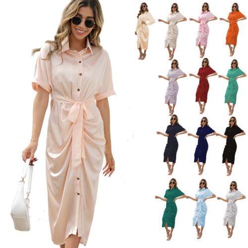 New Women's Fashion Sexy Solid Color  Maxi Dresses