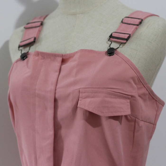 Women's Fashion Sleeveless Pocket Jumpsuit