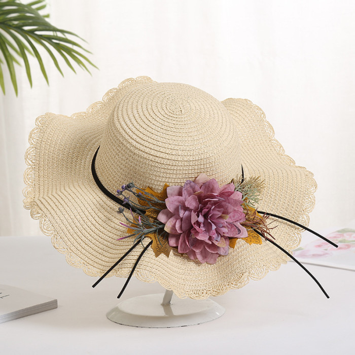 Flower Beach Casual Street Fashion Spring Outdoor Travel Women's Straw Hat