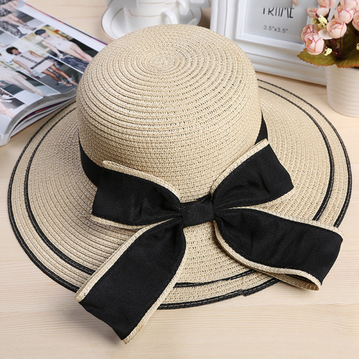 Summer Outdoor Folding Ladies Beach Travel Adjustable Simple Hat