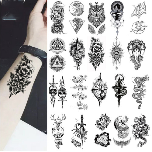 Waterproof Small Fresh New Flower Butterfly Lion Suit Arbitrary  Tattoo Stickers