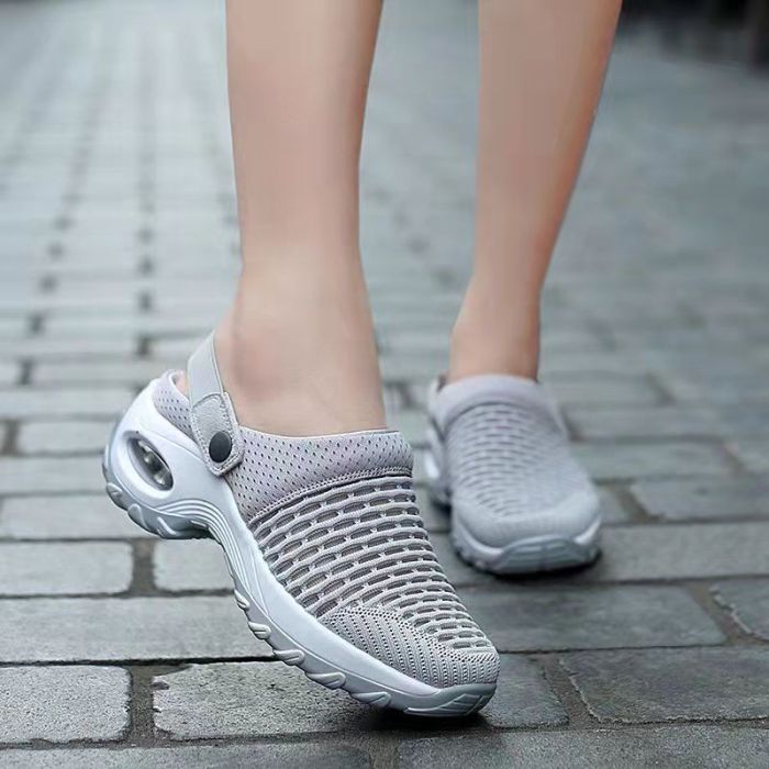 New Women's Shoes Casual Non-Slip Thick Bottom Breathable Mesh Slippers