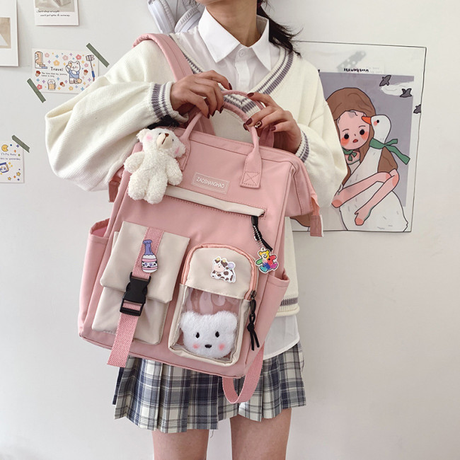 Waterproof Cute Girls Large Capacity Campus Versatile  Harajuku Backpack