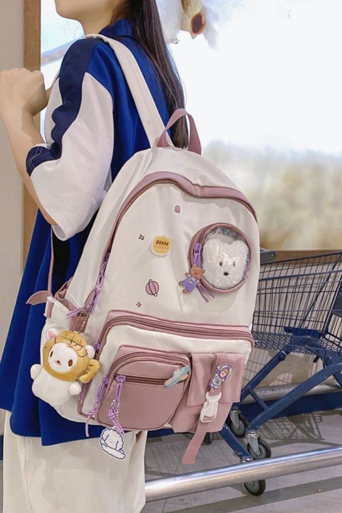 Women's  Cute Large Capacity Simple Fashion  Harajuku Backpack