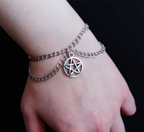 Gothic Pentagram Bracelet-Nu Goth Gothic Jewellery
