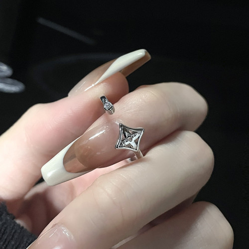 Geometric Cool Style High-level Personality Simple Opening Gothic Rings