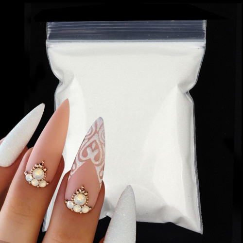 50g/Bag Sugar Coating Effect Nail Glitter Shiny Manicure Candy Pigment Powder for DIY Nail Art Decoration Dust Design