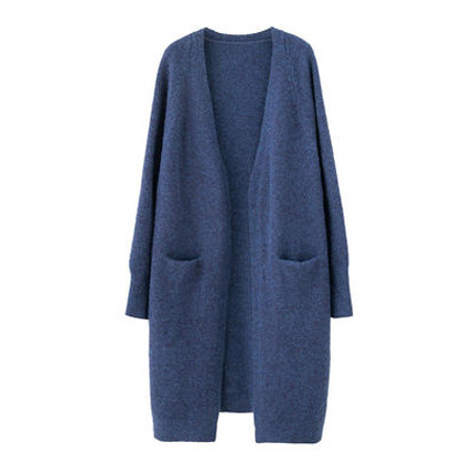 2022 Lady V-neck Oversize Long Sweater Cardigans Coat