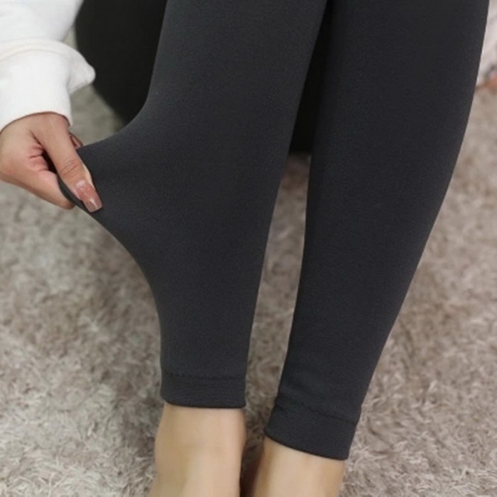 100gm Women's Thermal Velvet Skinny High Waisted Wool Leggings