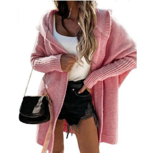 Oversized Patchwork Sweater Jacket Lapel O Neck Casual Cardigans Outwear Sweater