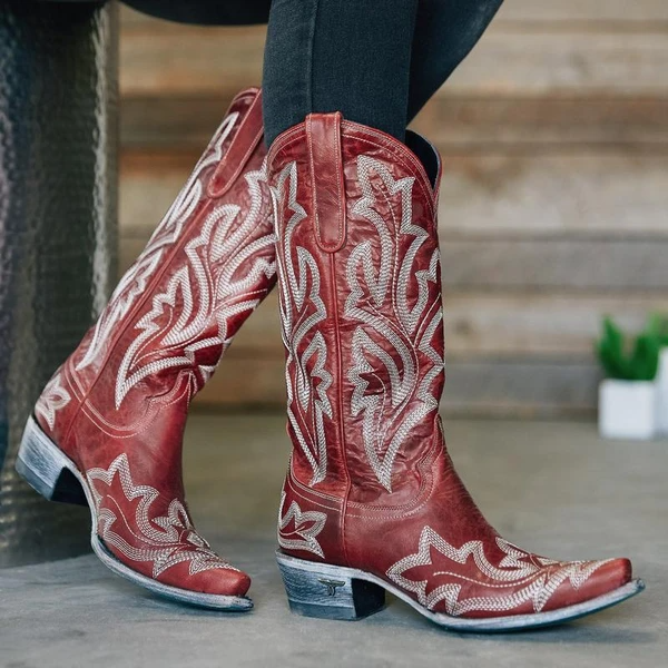 Women's Embroidered Boots Riding Boots Western Boots