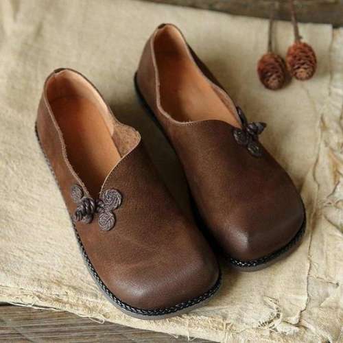 Pu Leather Soft Loafers