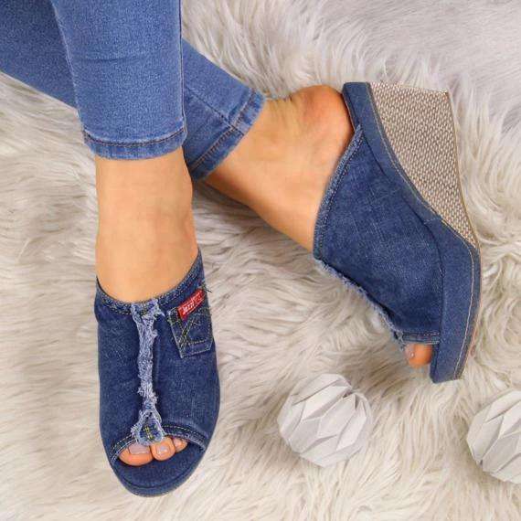 Women Peep Toe Casual Summer Wedge Sandals