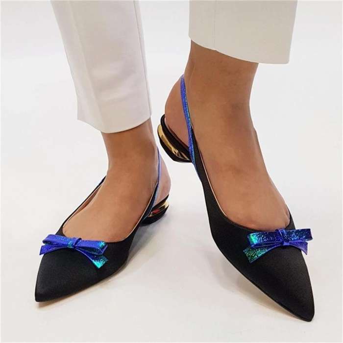 Women's Wild Bow Pointed Mules