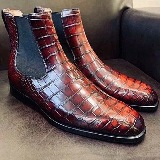 Men's New Fashion Alligator Boots