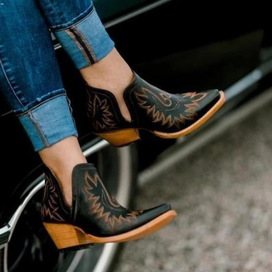 Women Vintage Western Boots