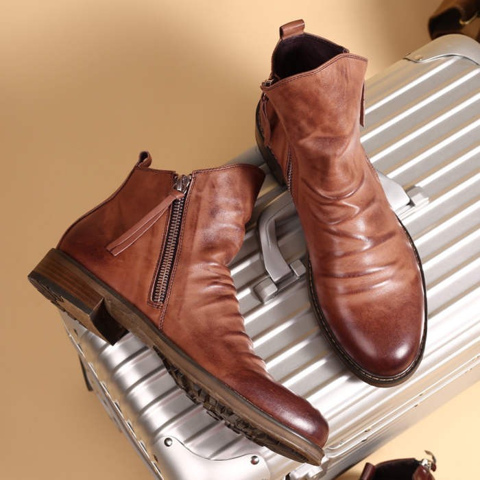 Original Design Leather Retro Boots