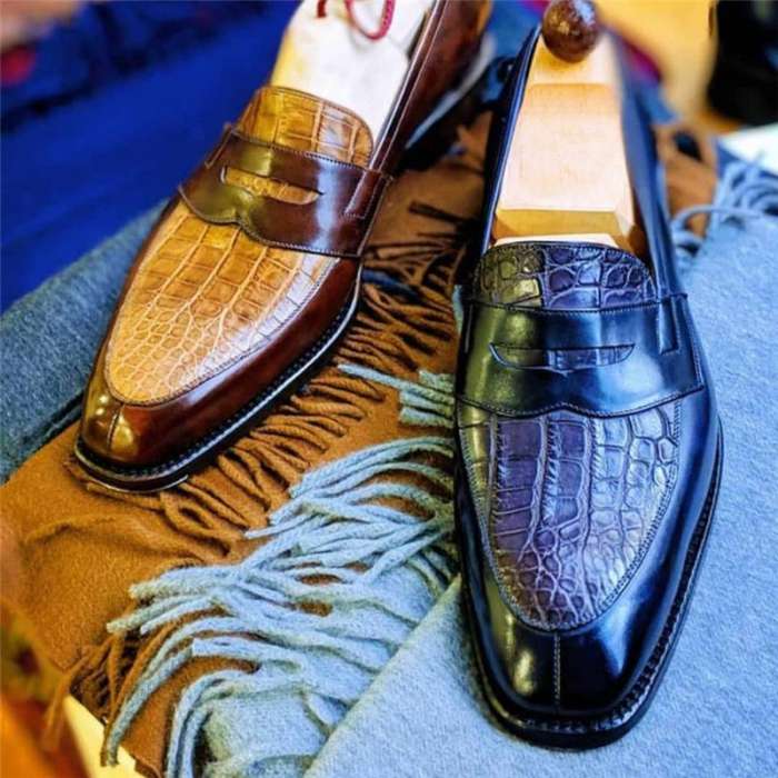 Men's Color Design Slip on Shoes