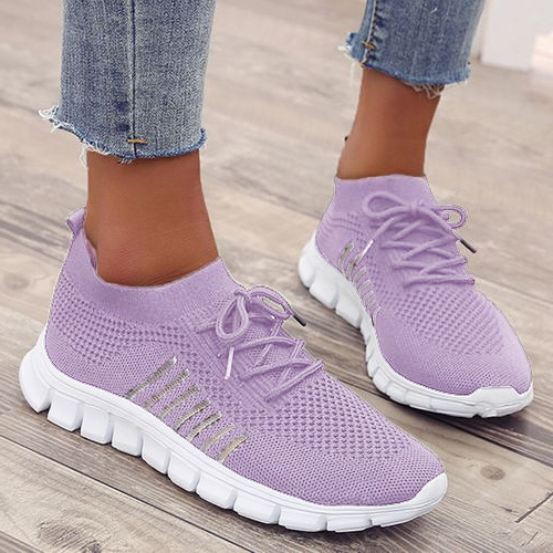 Women's Hollow-out Flats Cloth Flat Heel Sneakers